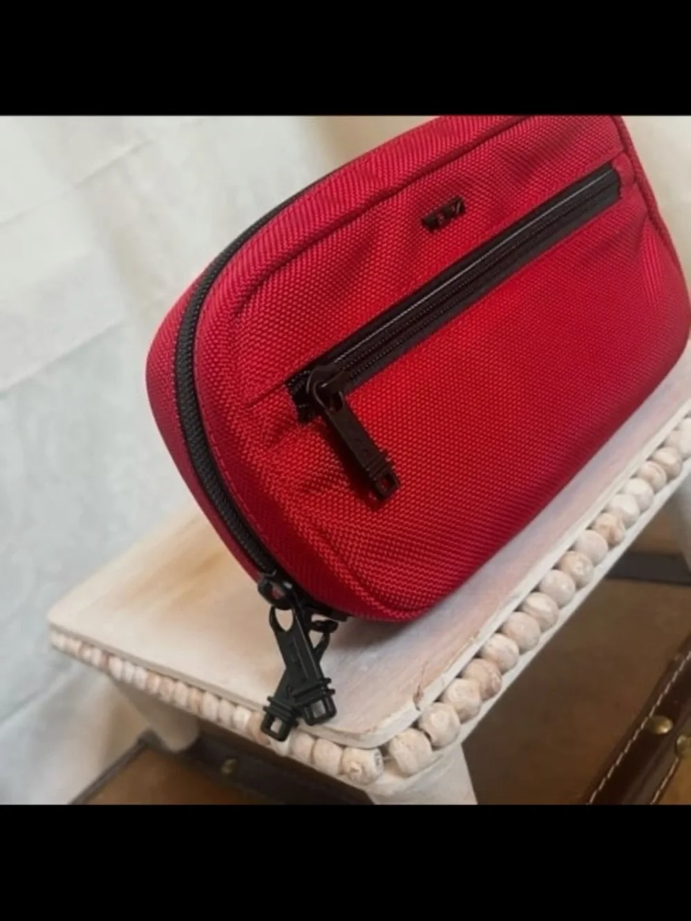 ⚡️TUMI Zip-Around Case - Cherry